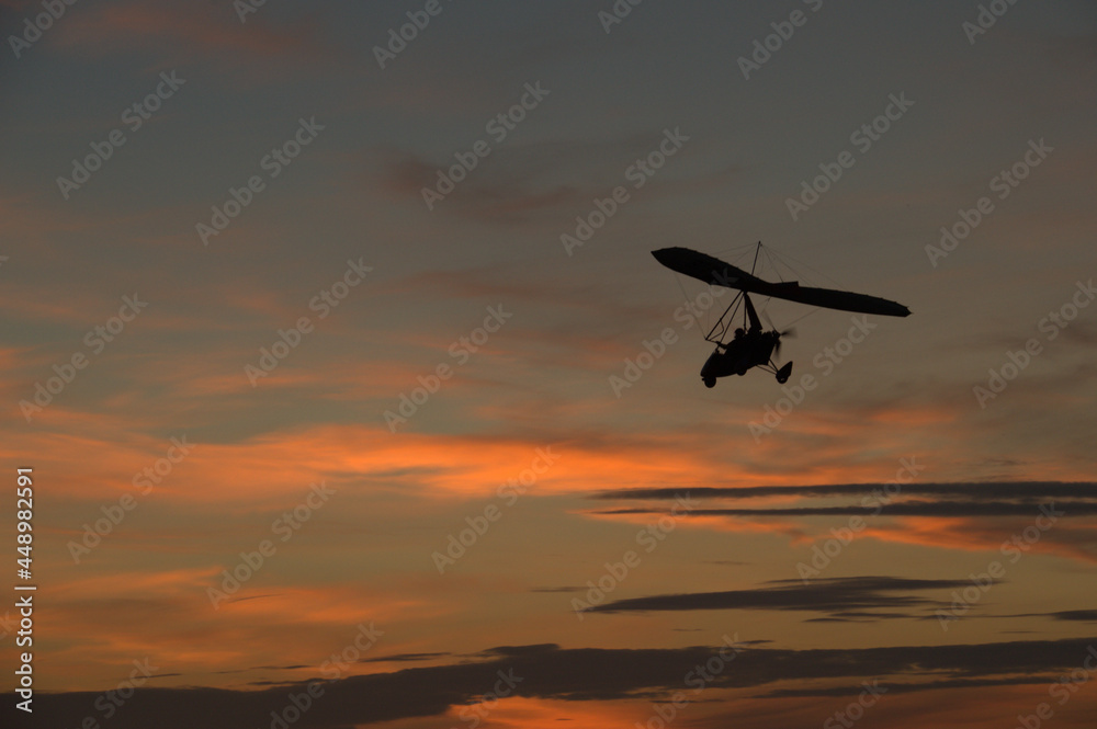 Microlight at Night Microlight at Night
