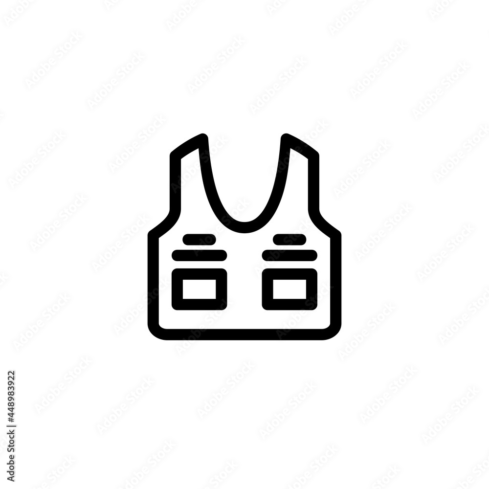 Armor Monoline Icon Logo for Graphic Design Armor Monoline Icon Logo for Graphic Design