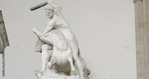 Hercules and the Centaur Nessus 1599 by Giambologna Piazza della Signoria Florence Italy photo