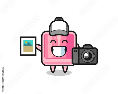 Character Illustration of perfume as a photographer