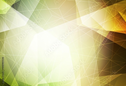 Light Green, Red vector backdrop with lines, triangles.
