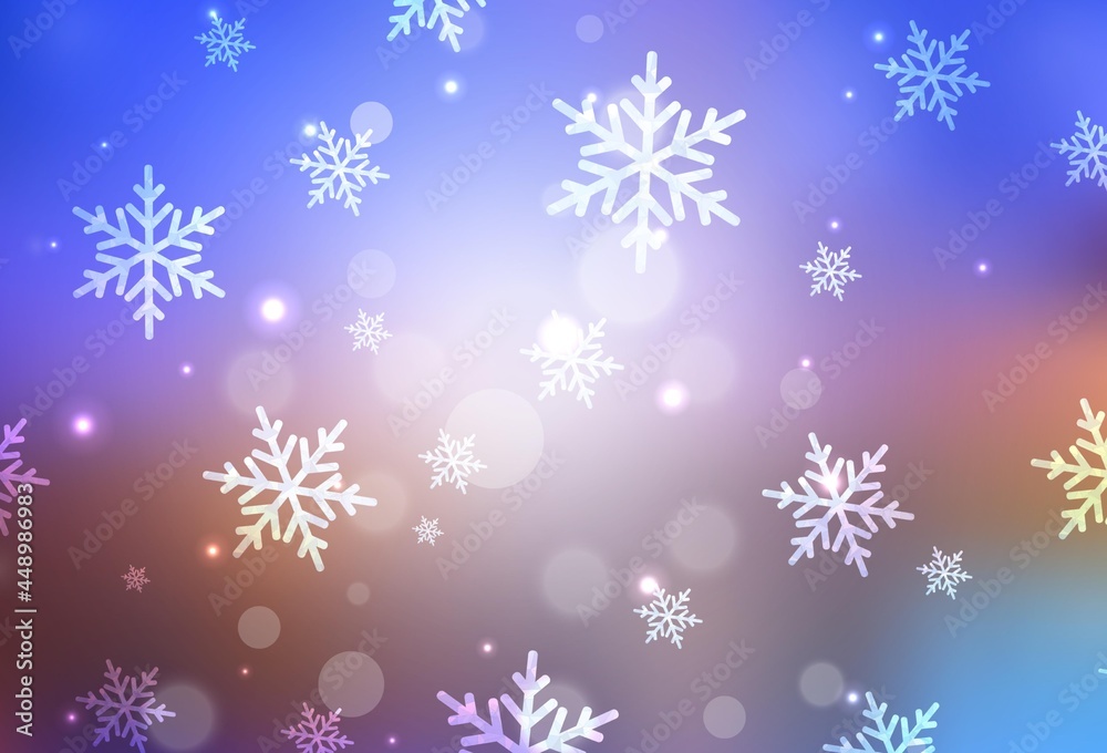 Light Blue, Yellow vector pattern in Christmas style. Light Blue, Yellow vector pattern in Christmas style.