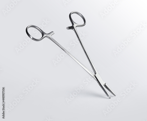 Surgical instrument on white background © OPEN.TESM