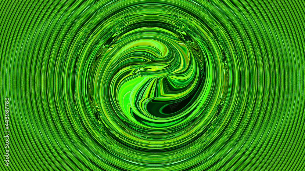 Abstract bright luminous green screen background. Neon effect Art trippy  digital backdrop. Vibrant banner. Template. Water wave effect. Swirl.  Whirlpool tunnel. New innovation technology concept. AI. Illustration Stock  | Adobe Stock