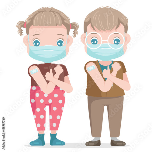 Caucasian Kids Vaccine