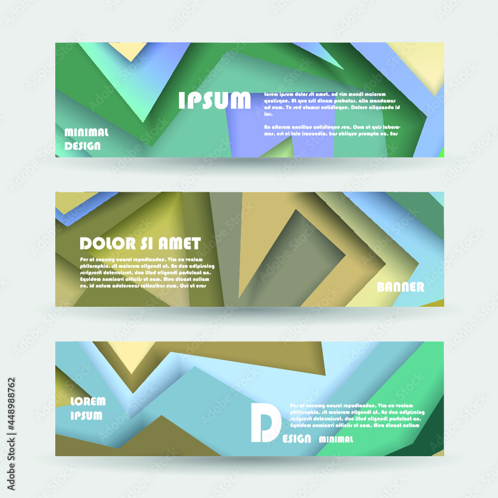 Fototapeta premium Vector banner design. Abstract geometric pattern background for brochure cover design.