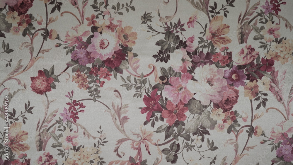 fabric with flowers