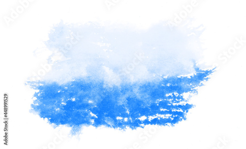 青の水彩の筆の跡、背景素材、テクスチャ	