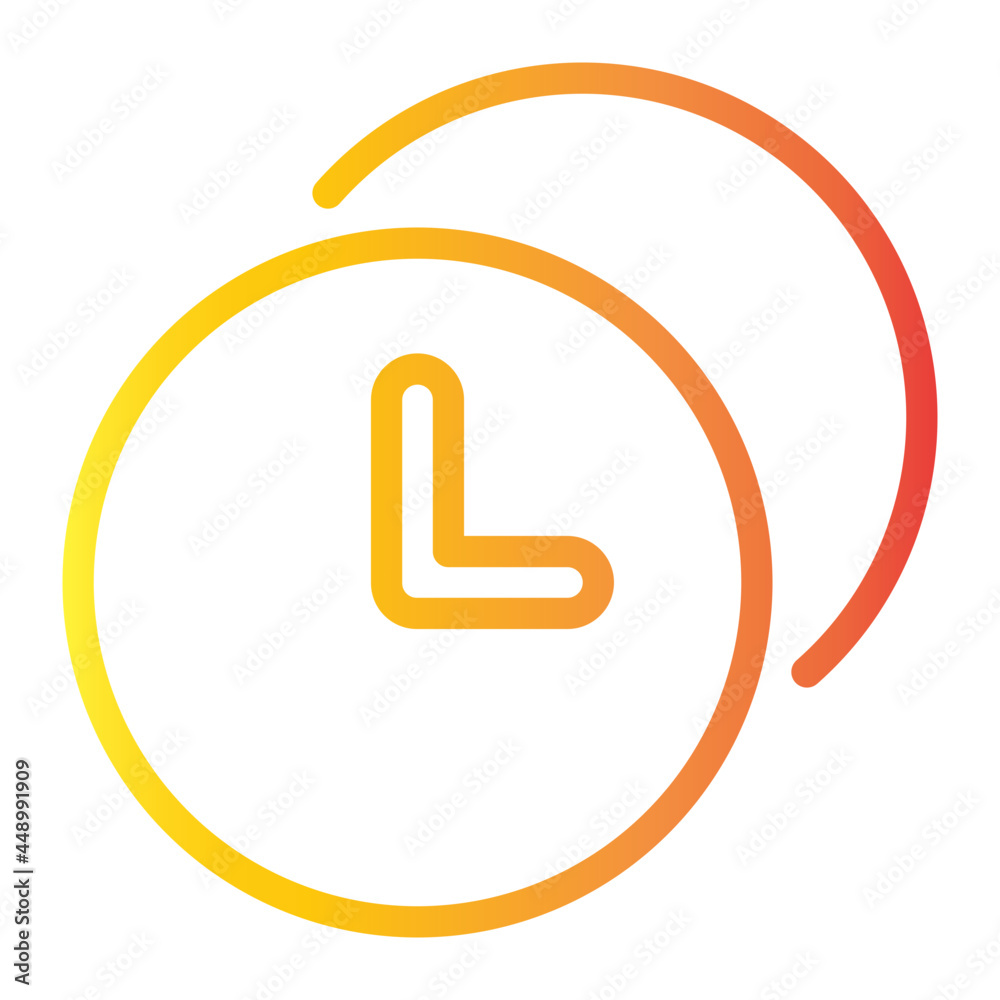 clock gradient icon clock gradient icon