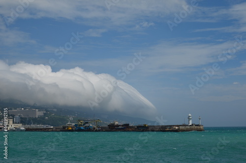 Lighthouse in the sea