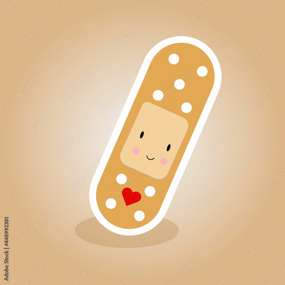illustration of a bandage on a white background illustration of a bandage on a white background