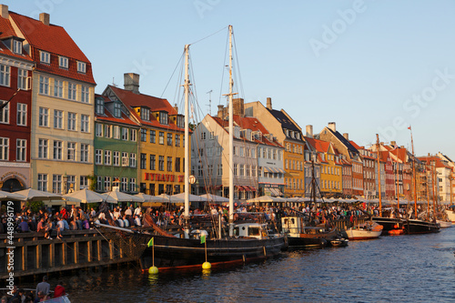 Photography Nyhavn canal in Copenhagen, Denmark