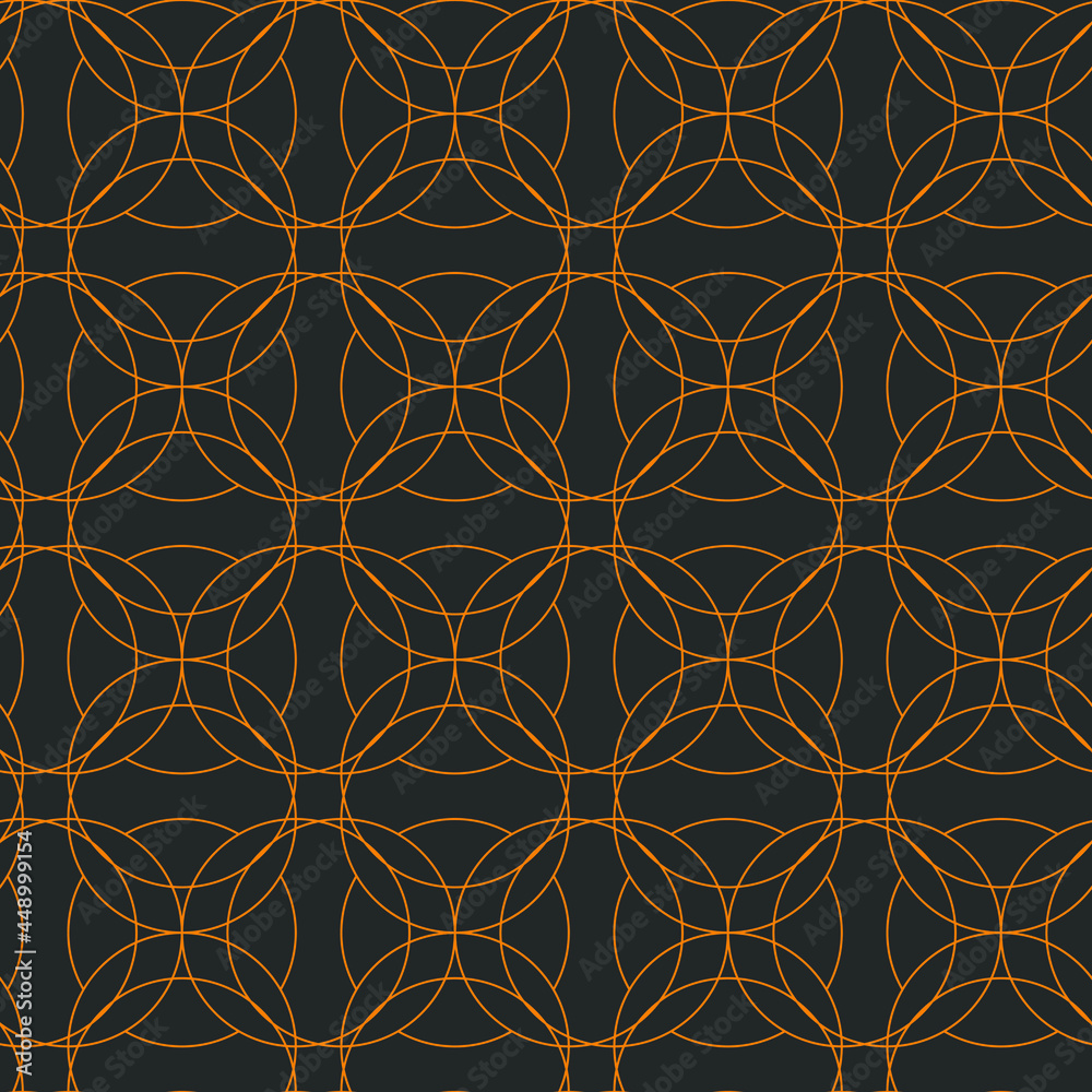 Fototapeta Seamless vector pattern on the theme of Halloween. Endless texture for wallpaper, flyers, covers, banners, fill pattern, web page, background, surface.