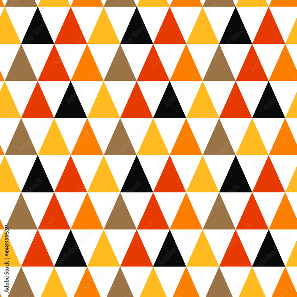Seamless vector pattern on the theme of Halloween, colored flags on a white background. Endless texture for wallpaper, flyers, covers, banners, fill pattern, web page, background, surface.
