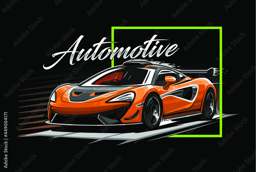 car sport illustration