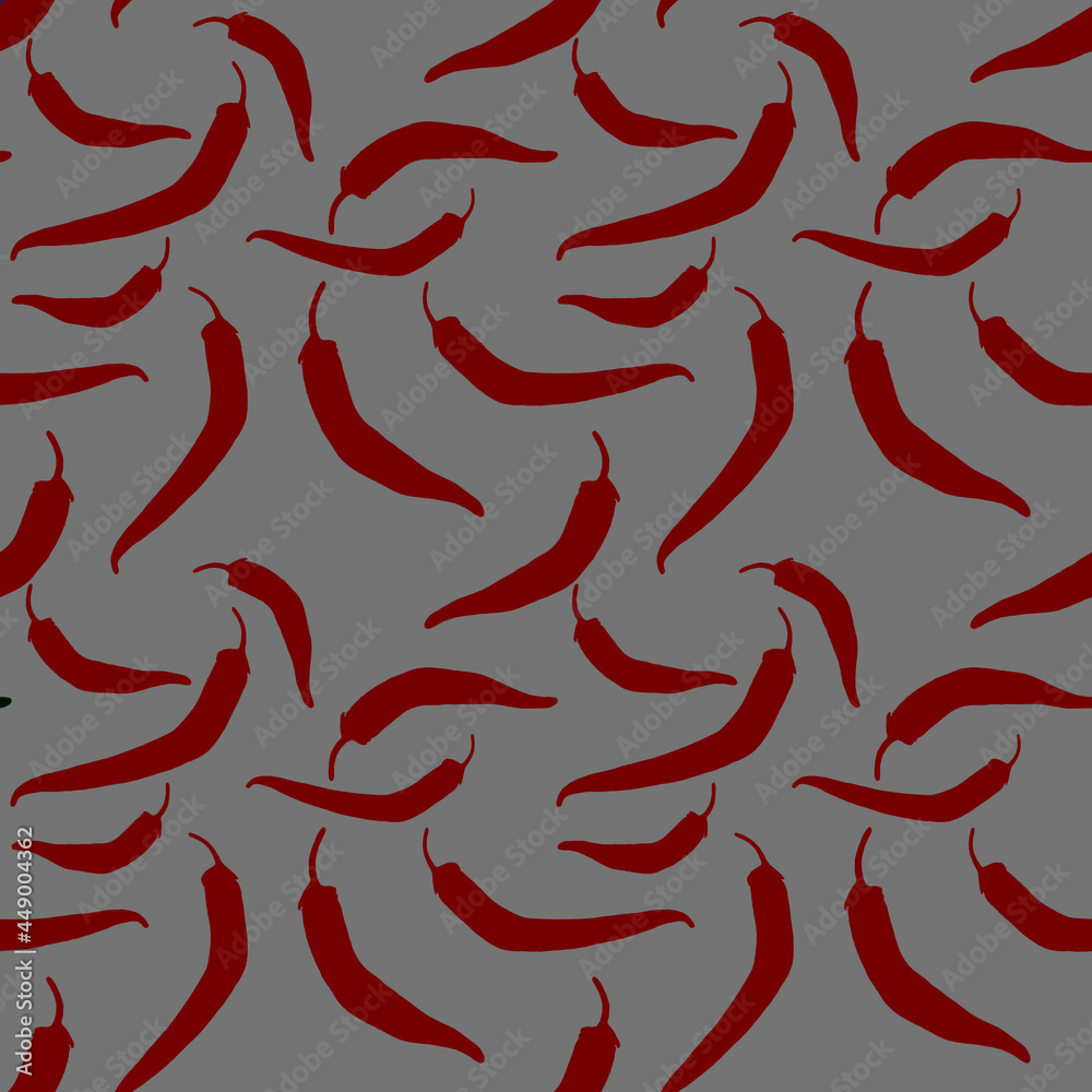 seamless pattern with red peppers on gray background graphic design packaging seamless pattern with red peppers on gray background graphic design packaging