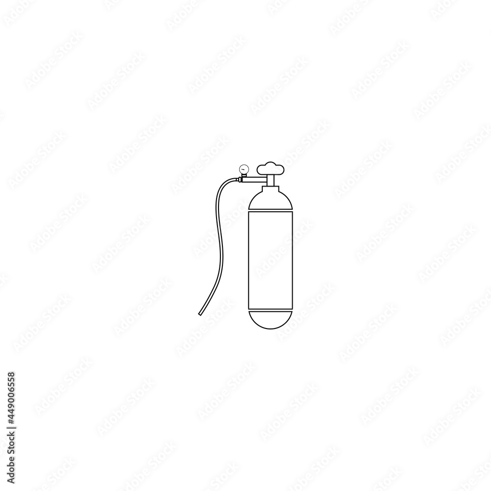 Fototapeta premium Oxygen Cylinder icon