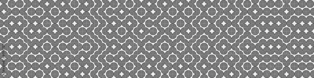 Naklejka premium Abstract Geometric Pattern generative computational art illustration