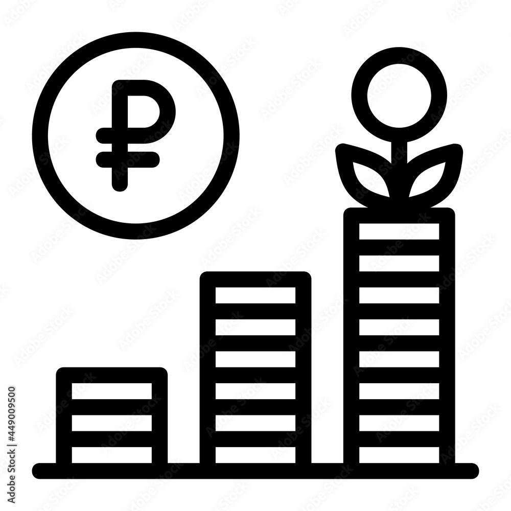 Investment Growth in Russian Ruble Icon Investment Growth in Russian Ruble Icon