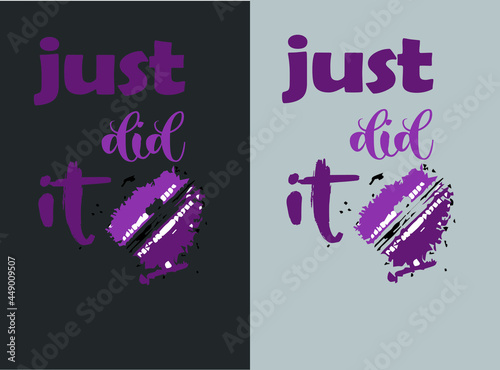 just did it vector t-shirt design