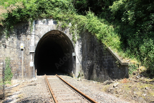 Entrance of the Piteccio tunnel between Bologna and Pistoia on the Porrettana railway line, the first connecting line between north and south italy opened in 1864 photo