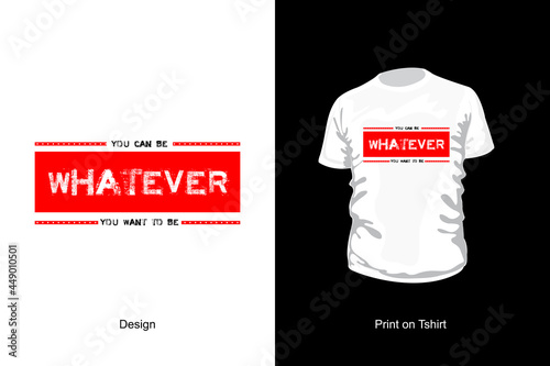 Creative T shirt Design with Text Message