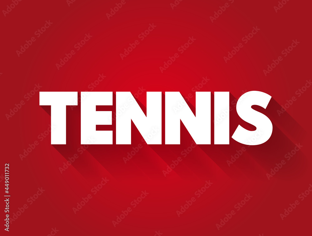 Tennis text quote, sport concept background