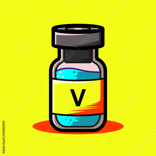 bottle with medicine