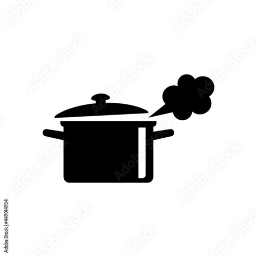 Pot vector icon on white background