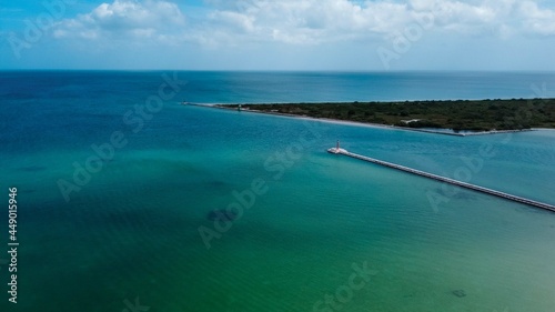 Caribbean Sea From Rio Lagartos Yucatan