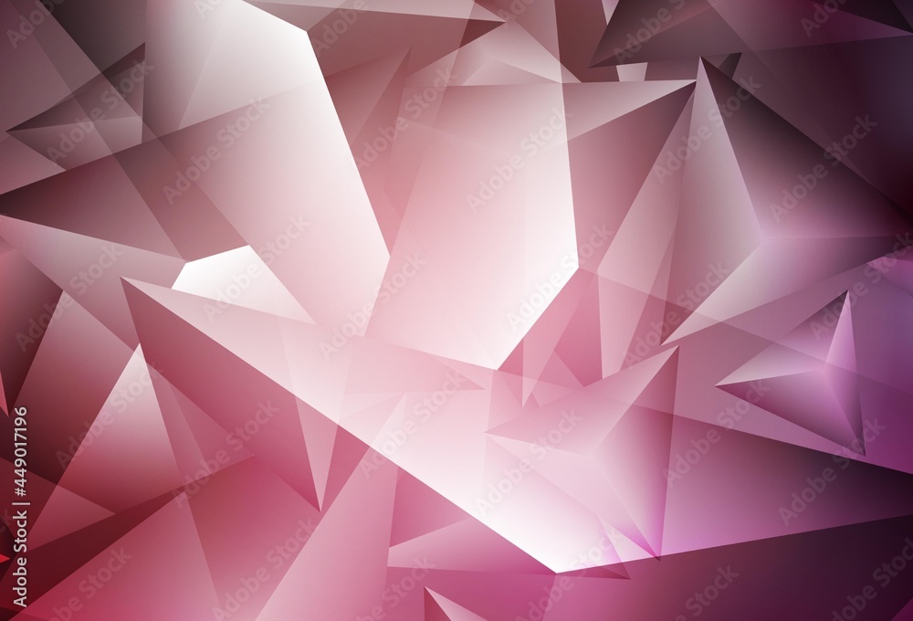 Obraz premium Light Pink, Red vector backdrop with lines, triangles.