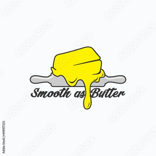 Smooth as Butter logo design template