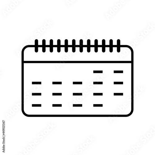 calendar icon vector