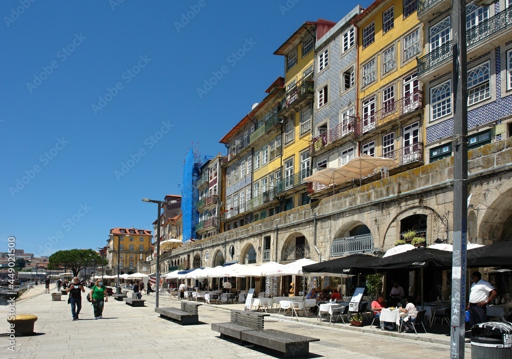 Traditional facades in Porto - Portugal 