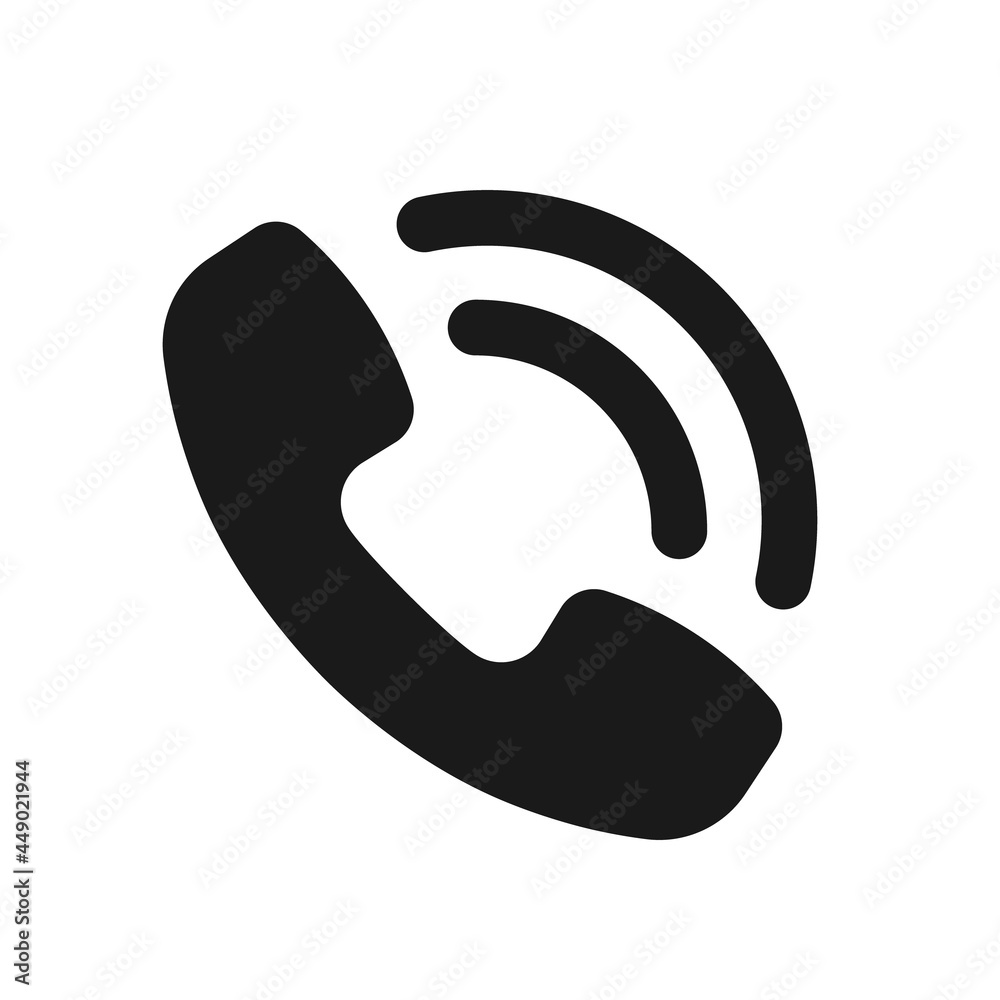 Old phone icon of simple flat stile isolated on white background. Vector illustration Old phone icon of simple flat stile isolated on white background. Vector illustration