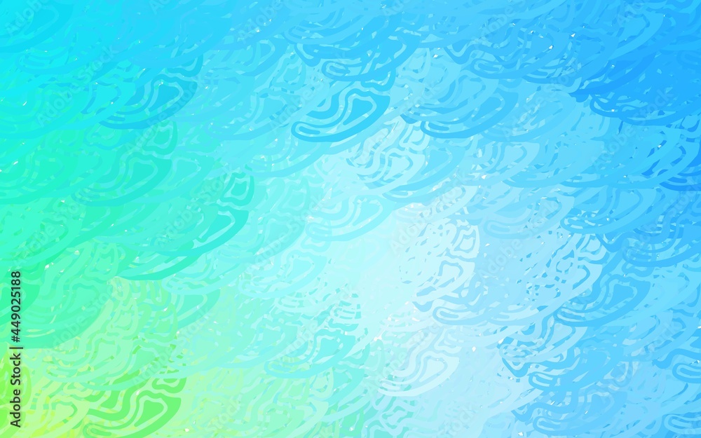 Light Blue, Green vector texture with abstract poly forms.