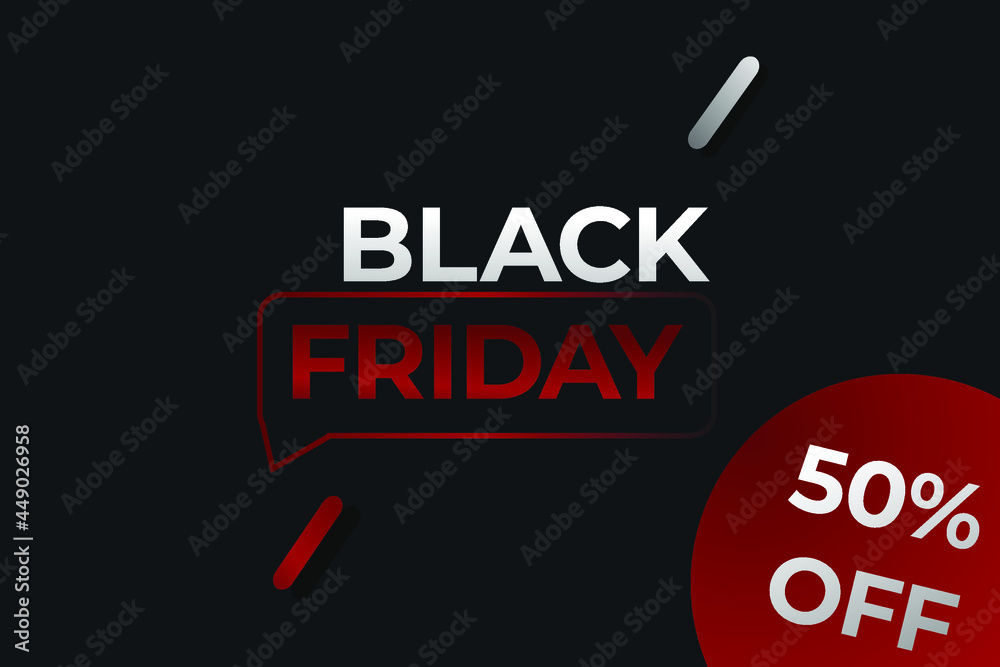 Obraz premium Black Friday Banner Modern Concept 
