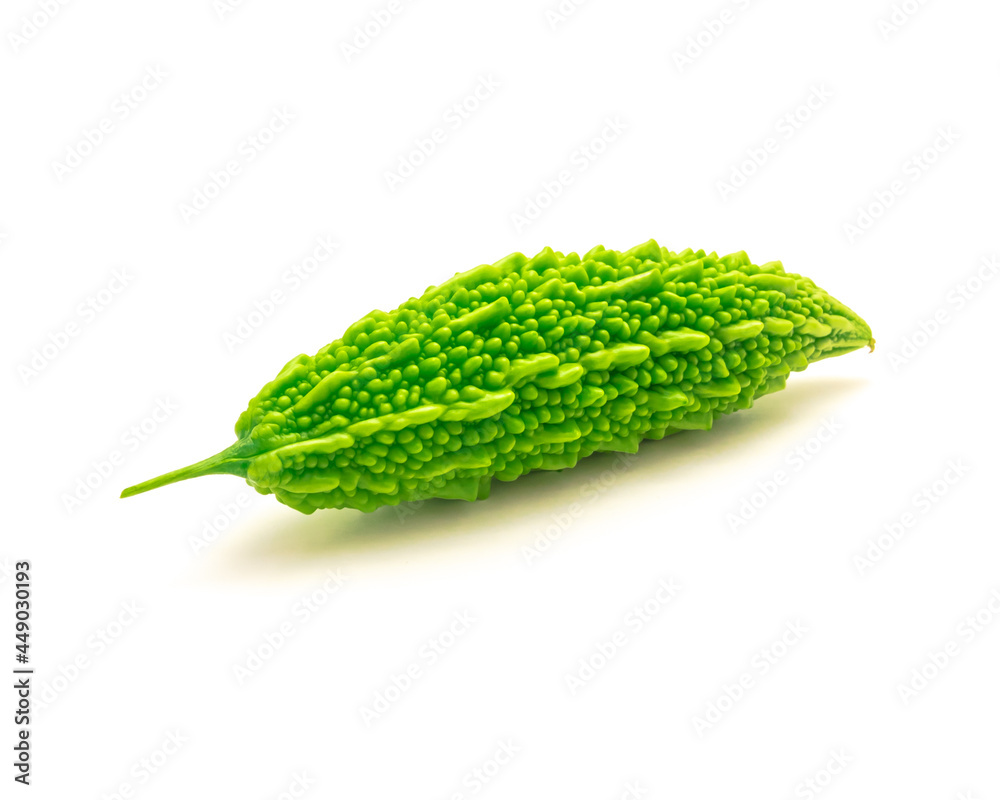 Siamese Bitter Melon – Thailand bitter gourd isolated on white Siamese Bitter Melon – Thailand bitter gourd isolated on white