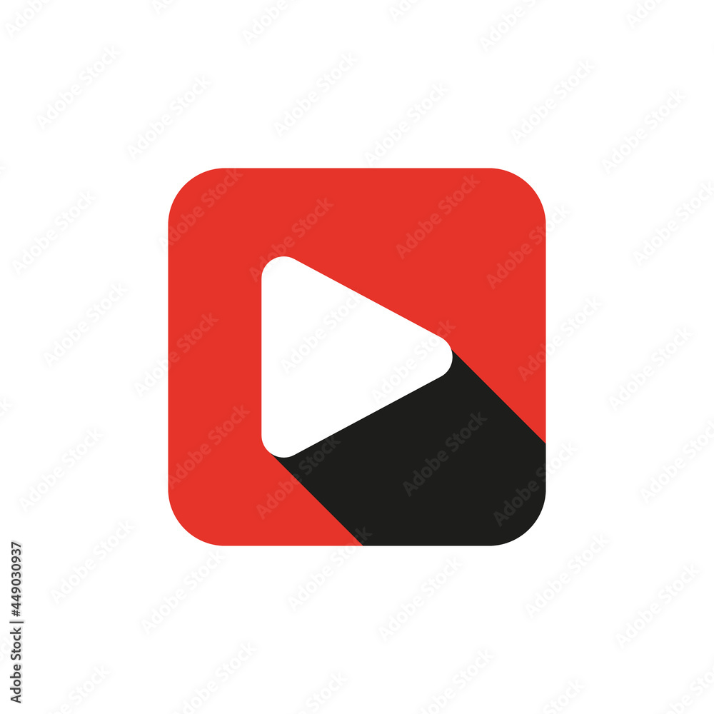 Play icon design, isolated on white background. from multimedia icon collection. vector illustration eps10 Play icon design, isolated on white background. from multimedia icon collection. vector illustration eps10