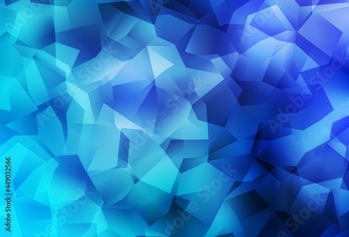 Light BLUE vector low poly layout.