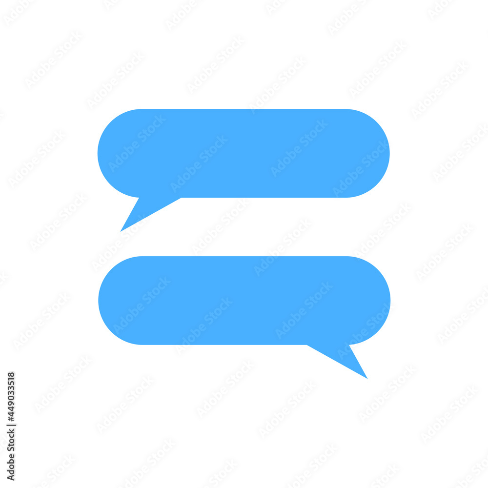 Speech bubbles. Call out blue bubbles vector Speech bubbles. Call out blue bubbles vector
