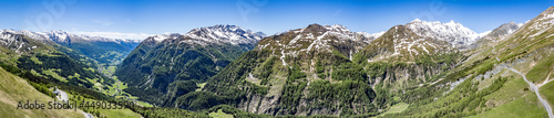 landscape at the Grossglockner Mountain in Austria