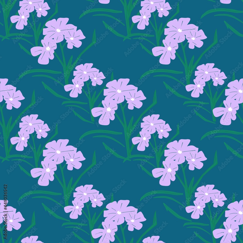 seamless pattern with flowers