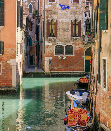 Quiet canal in Venice, Italy