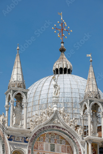 Details of the beautiful St. Mark's Cathedral, Venice, Italy