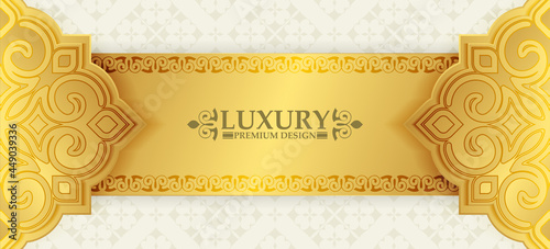 Luxury White mandala background concept