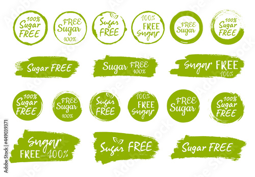 Sugar free icon, vector illustration