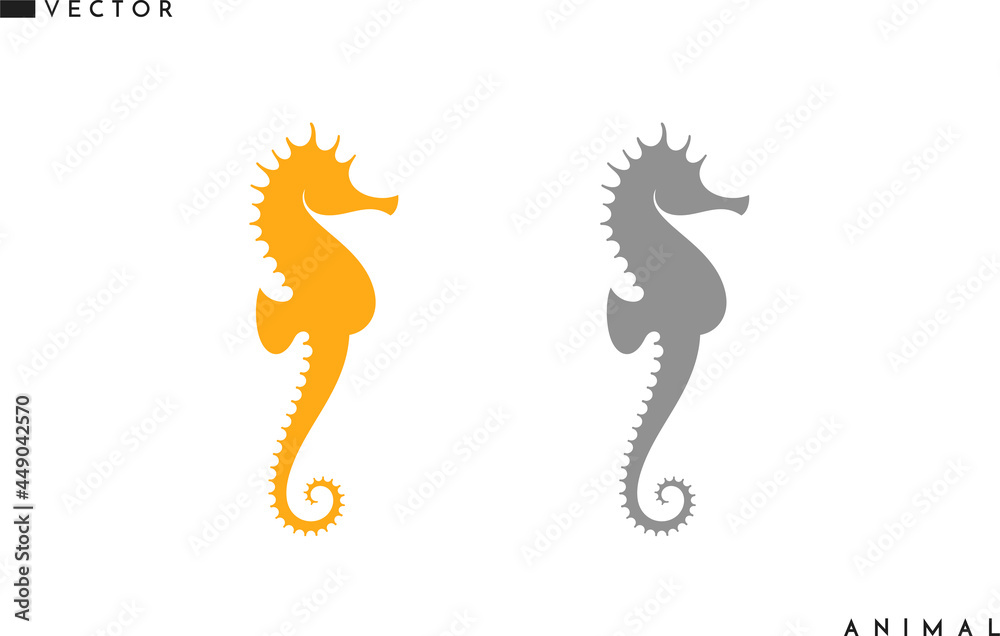 Sea horse silhouette Sea horse silhouette