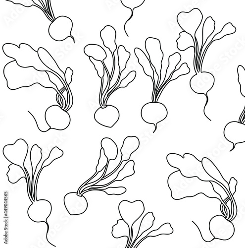 White black floral background illustrations. Vegetable floral Vector. Simple doodle Vector wallpaper illustrations