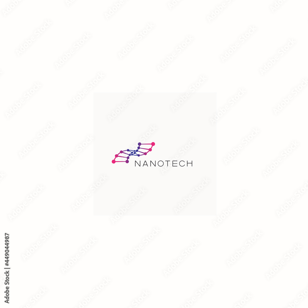 Fototapeta premium an illustration consisting of two different images of atoms in the form of a logo